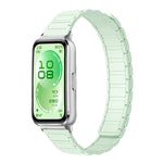 Cinturino per orologio sottile in silicone magnetico a forma di I con tre perline., For Huawei Band 11 / Band 11 Pro