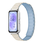 Cinturino per orologio sottile in silicone magnetico a forma di I con tre perline., For Huawei Band 11 / Band 11 Pro