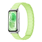Cinturino per orologio sottile in silicone magnetico a forma di I con tre perline., For Huawei Band 11 / Band 11 Pro