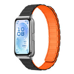 Cinturino per orologio sottile in silicone magnetico a forma di I con tre perline., For Huawei Band 11 / Band 11 Pro