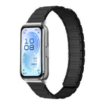 Cinturino per orologio sottile in silicone magnetico a forma di I con tre perline., For Huawei Band 11 / Band 11 Pro