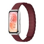 Cinturino per orologio sottile in silicone magnetico a forma di I con tre perline., For Huawei Band 11 / Band 11 Pro