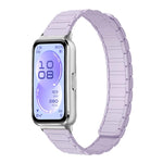 Cinturino per orologio sottile in silicone magnetico a forma di I con tre perline., For Huawei Band 11 / Band 11 Pro