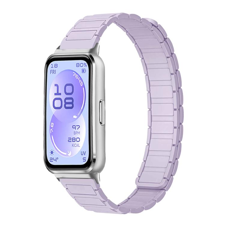 Cinturino per orologio sottile in silicone magnetico a forma di I con tre perline., For Huawei Band 11 / Band 11 Pro
