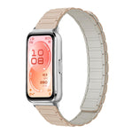 Cinturino per orologio sottile in silicone magnetico a forma di I con tre perline., For Huawei Band 11 / Band 11 Pro