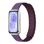 Cinturino per orologio sottile in silicone magnetico a forma di I con tre perline., For Huawei Band 11 / Band 11 Pro