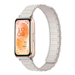 Cinturino per orologio sottile in silicone magnetico a forma di I con tre perline., For Huawei Band 11 / Band 11 Pro