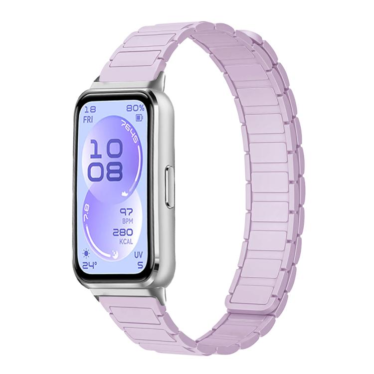 Cinturino per orologio sottile in silicone magnetico a forma di I con tre perline., For Huawei Band 11 / Band 11 Pro