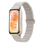 Cinturino per orologio magnetico in silicone con texture a corazza, For Huawei Band 11 / Band 11 Pro