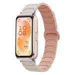 Cinturino per orologio magnetico in silicone con texture a corazza, For Huawei Band 11 / Band 11 Pro