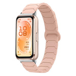 Cinturino per orologio magnetico in silicone con texture a corazza, For Huawei Band 11 / Band 11 Pro