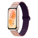 Cinturino per orologio magnetico in silicone con texture a corazza, For Huawei Band 11 / Band 11 Pro