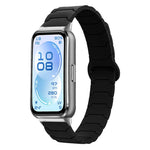 Cinturino per orologio magnetico in silicone con texture a corazza, For Huawei Band 11 / Band 11 Pro