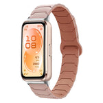 Cinturino per orologio magnetico in silicone con texture a corazza, For Huawei Band 11 / Band 11 Pro