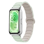 Cinturino per orologio magnetico in silicone con texture a corazza, For Huawei Band 11 / Band 11 Pro