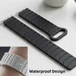 Cinturino per orologio magnetico in silicone con texture a corazza, For Huawei Band 11 / Band 11 Pro