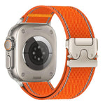 Cinturino per orologio in nylon intrecciato con fibbia riflettente per ombrello, For Apple Watch 49mm / 46mm / 45mm / 44mm, For Apple Watch 42mm / 41mm / 40mm / 38mm