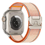 Cinturino per orologio in nylon intrecciato con fibbia riflettente per ombrello, For Apple Watch 49mm / 46mm / 45mm / 44mm, For Apple Watch 42mm / 41mm / 40mm / 38mm