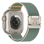 Cinturino per orologio in nylon intrecciato con fibbia riflettente per ombrello, For Apple Watch 49mm / 46mm / 45mm / 44mm, For Apple Watch 42mm / 41mm / 40mm / 38mm