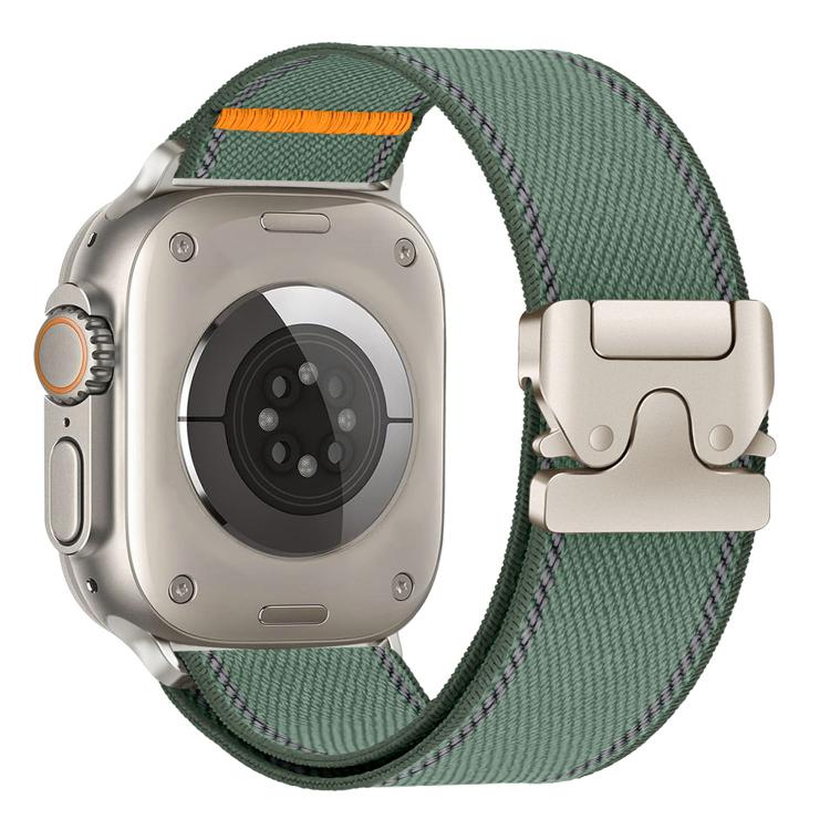 Cinturino per orologio in nylon intrecciato con fibbia riflettente per ombrello, For Apple Watch 49mm / 46mm / 45mm / 44mm, For Apple Watch 42mm / 41mm / 40mm / 38mm