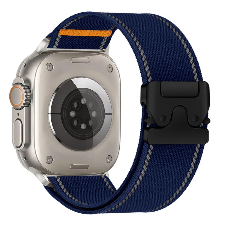 Cinturino per orologio in nylon intrecciato con fibbia riflettente per ombrello, For Apple Watch 49mm / 46mm / 45mm / 44mm, For Apple Watch 42mm / 41mm / 40mm / 38mm