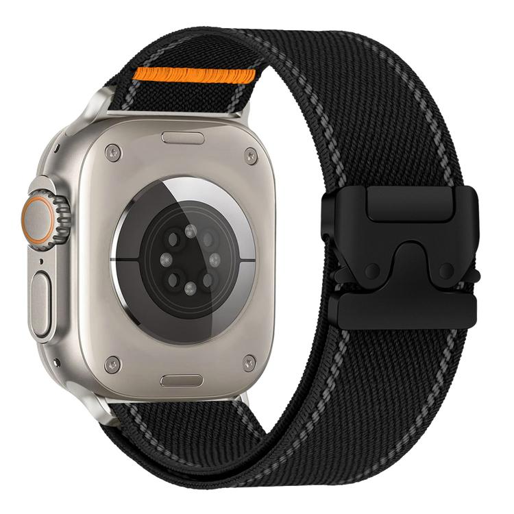 Cinturino per orologio in nylon intrecciato con fibbia riflettente per ombrello, For Apple Watch 49mm / 46mm / 45mm / 44mm, For Apple Watch 42mm / 41mm / 40mm / 38mm