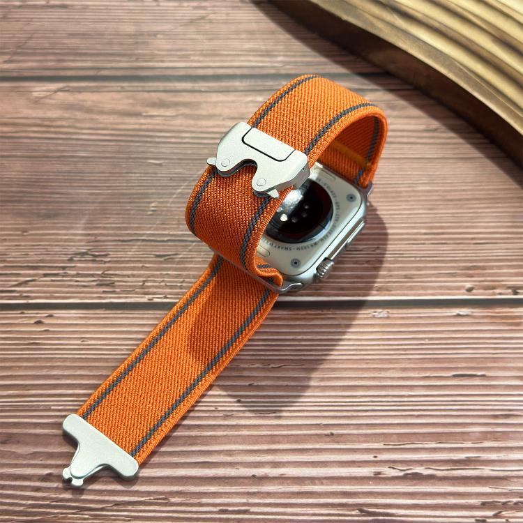 Cinturino per orologio in nylon intrecciato con fibbia riflettente per ombrello, For Apple Watch 49mm / 46mm / 45mm / 44mm, For Apple Watch 42mm / 41mm / 40mm / 38mm