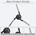 JUNSUNMAY 6 spazzole laterali per Dreame X50 Ultra / L50 Ultra / X40 Ultra / Mova P50 Pro Ultra