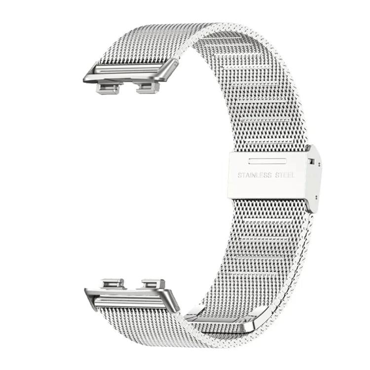 Cinturino per orologio in metallo con fibbia milanese in acciaio inossidabile, For Huawei Band 11 / Band 11 Pro