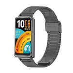 Cinturino per orologio in metallo con fibbia milanese in acciaio inossidabile, For Huawei Band 11 / Band 11 Pro