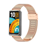 Cinturino per orologio in metallo con fibbia milanese in acciaio inossidabile, For Huawei Band 11 / Band 11 Pro
