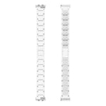 Cinturino per orologio in metallo con tre perline e diamanti incastonati, For Huawei Band 11 / Band 11 Pro