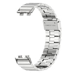 Cinturino per orologio in acciaio inossidabile con fibbia a scatto in bambù., For Huawei Band 11 / Band 11 Pro