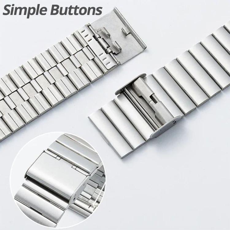 Cinturino per orologio in acciaio inossidabile con fibbia a scatto in bambù., For Huawei Band 11 / Band 11 Pro