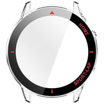 Pellicola in vetro temperato integrata nella custodia protettiva per orologio in PC, For Huawei Watch GT Runner 2