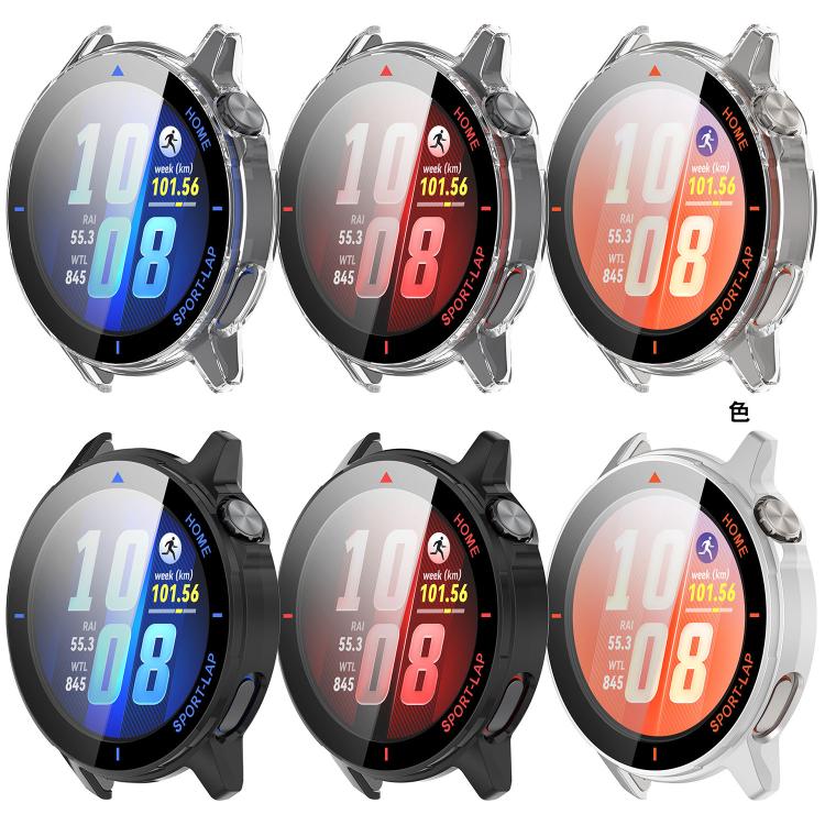 Pellicola in vetro temperato integrata nella custodia protettiva per orologio in PC, For Huawei Watch GT Runner 2