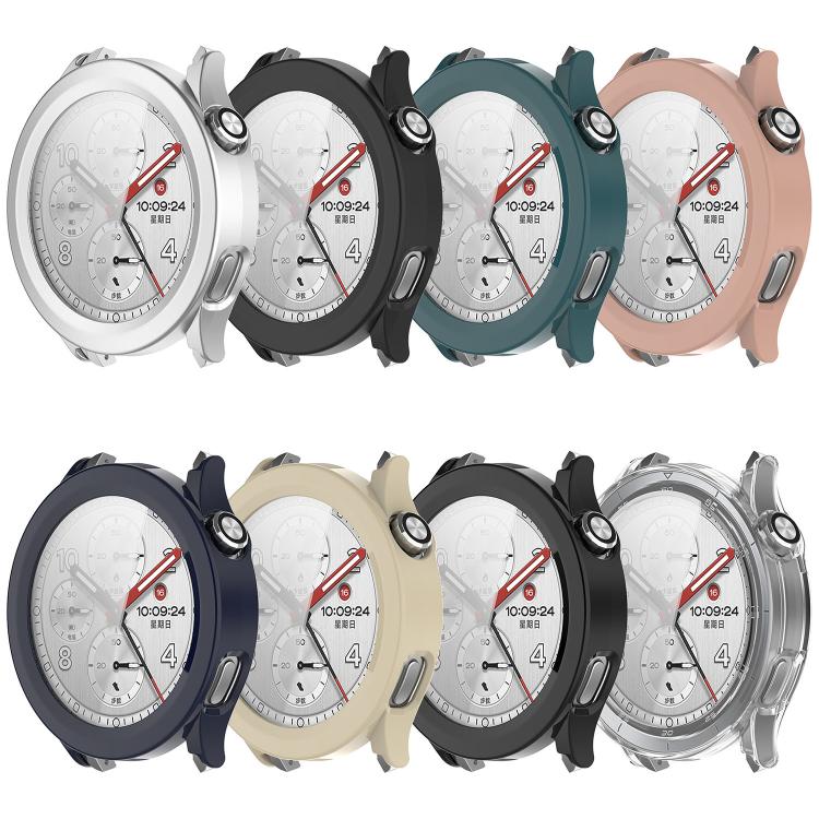 Pellicola in vetro temperato integrata nella custodia protettiva per orologio in PC, For Xiaomi Watch S5 46mm