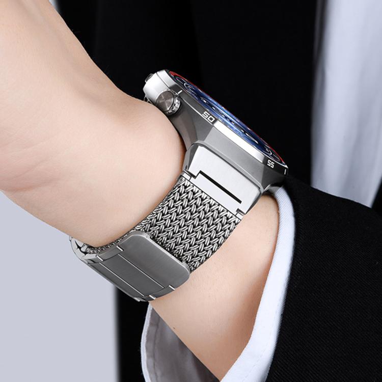 Cinturino per orologio in acciaio inossidabile con chiusura magnetica a pulsante., For Huawei Watch GT6 Pro
