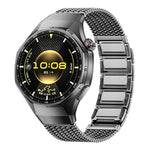 Cinturino per orologio in acciaio inossidabile con chiusura magnetica a pulsante., For Huawei Watch GT6 Pro