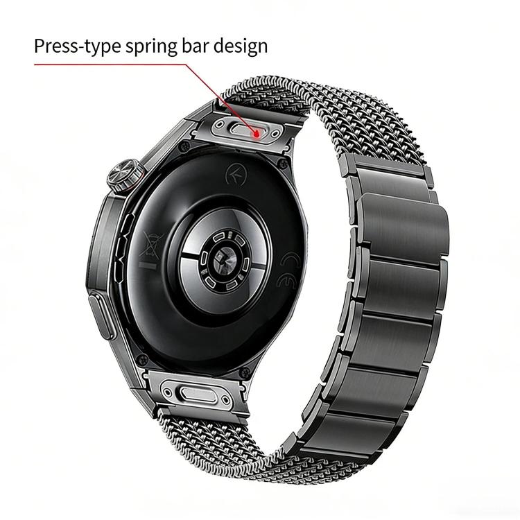 Cinturino per orologio in acciaio inossidabile con chiusura magnetica a pulsante., For Huawei Watch GT6 Pro