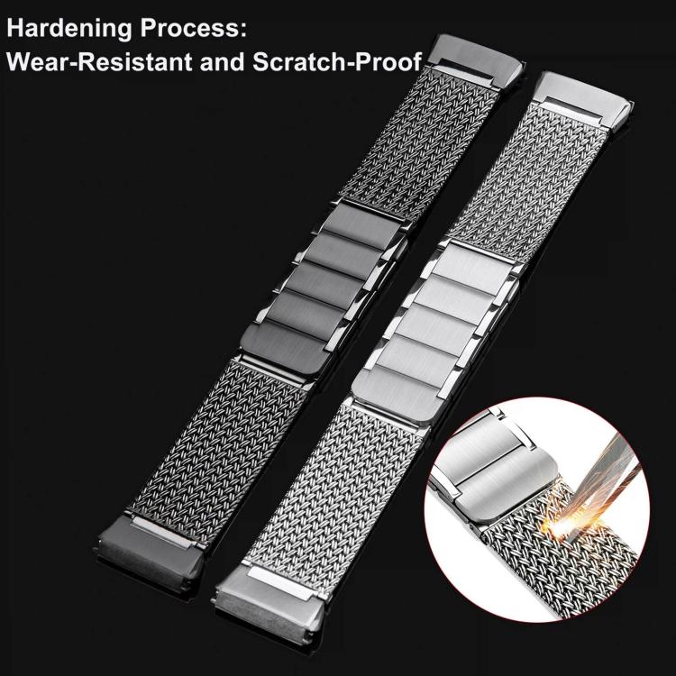 Cinturino per orologio in acciaio inossidabile con chiusura magnetica a pulsante., For Huawei Watch GT6 Pro