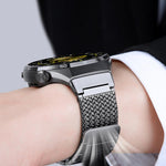 Cinturino per orologio in acciaio inossidabile con chiusura magnetica a pulsante., For Huawei Watch GT6 Pro