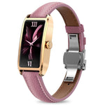 Orologio intelligente da donna Dora T con schermo AMOLED da 1,13 pollici, impermeabile IP68, supporta il monitoraggio della salute.