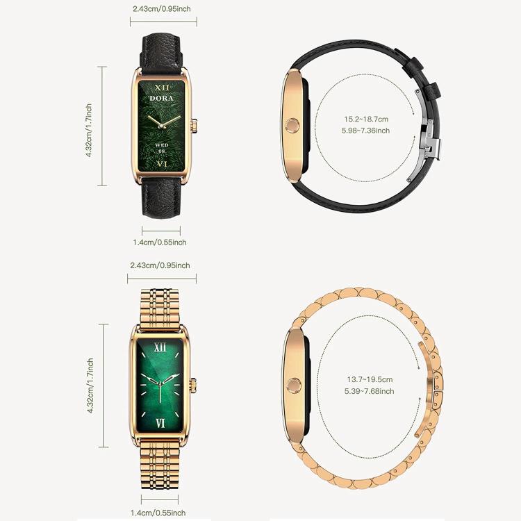 Orologio intelligente da donna Dora T con schermo AMOLED da 1,13 pollici, impermeabile IP68, supporta il monitoraggio della salute.