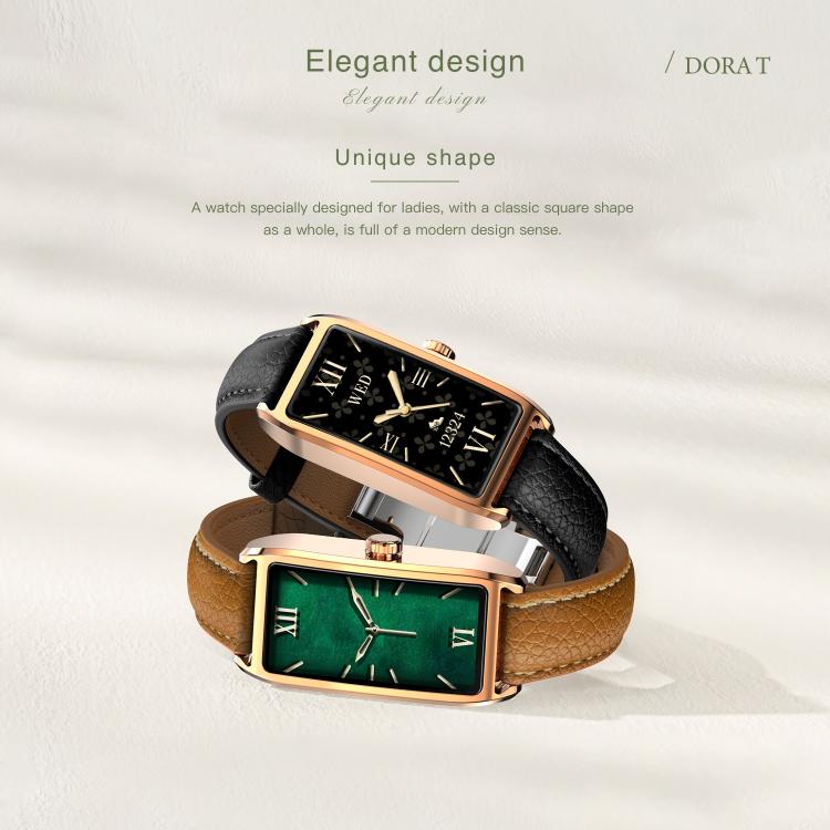 Orologio intelligente da donna Dora T con schermo AMOLED da 1,13 pollici, impermeabile IP68, supporta il monitoraggio della salute.