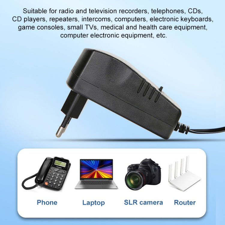 Adattatore di alimentazione universale regolabile in tensione 110 da 220 V a 12 V 3 V 4,5 V 6 V 7,5 V 9 V Adattatore CA CC Adattatore di alimentazione 3A Max 12 Volt, US, EU