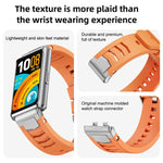 Cinturino per orologio in silicone con fibbia ad sgancio rapido in metallo e perno argentato., For Huawei Band 11 / Band 11 Pro