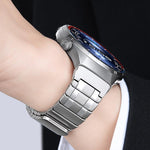 Cinturino per orologio magnetico in acciaio inossidabile stile AP con pulsante a pressione senza soluzione di continuità, For Huawei Watch GT6 Pro