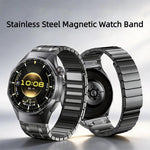 Cinturino per orologio magnetico in acciaio inossidabile stile AP con pulsante a pressione senza soluzione di continuità, For Huawei Watch GT6 Pro