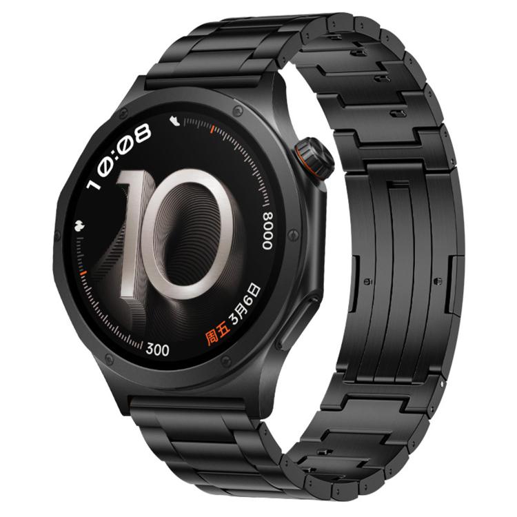 Cinturino per orologio in metallo di titanio con fibbia pieghevole a tre perline a sgancio rapido., For OPPO Watch X3